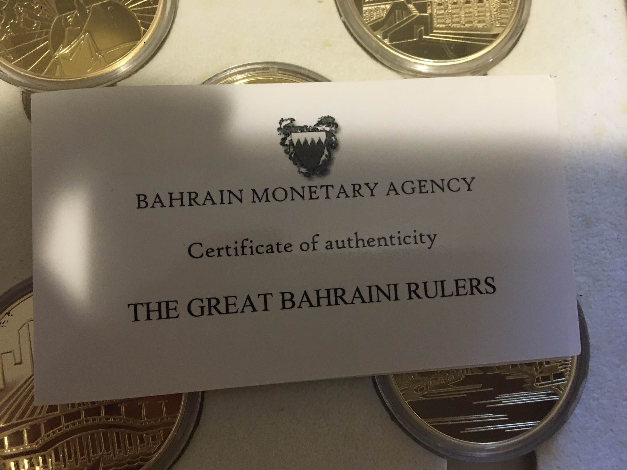2004 Commemorative Medals & Coins of the Great Bahrain Rulers Limited Issue 500 Pieces