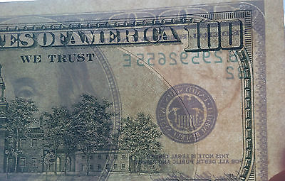 1996 USA America 100 $ Dollar Bill Error Mistake watermark Picture Upside Down