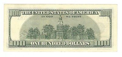 1996 USA America 100 $ Dollar Bill Error Mistake watermark Picture Upside Down