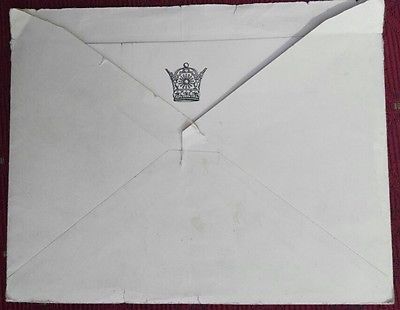 1954 Iran Shah Pahlavi & Queen Soraya Invitation Card Iraq PM Mohammed Al Jamali