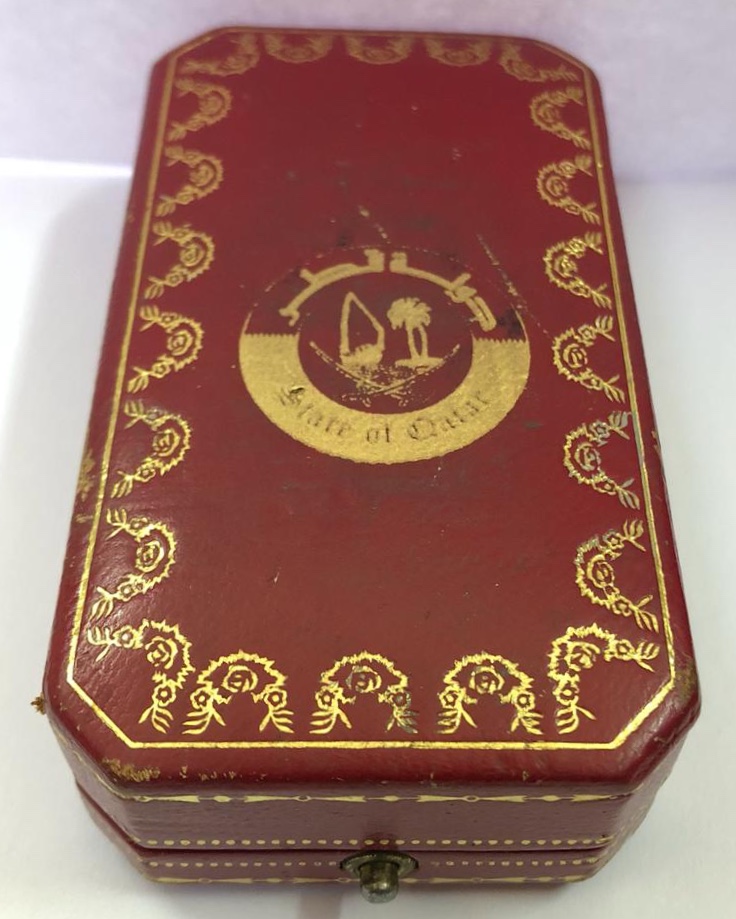 1980 Qatar Doha Municipality Cartier 18k Yellow Gold Plated Cigarette Lighter ولاعة كارتير هدية من بلدية الدوحة قطر سنة ١٩٨٠