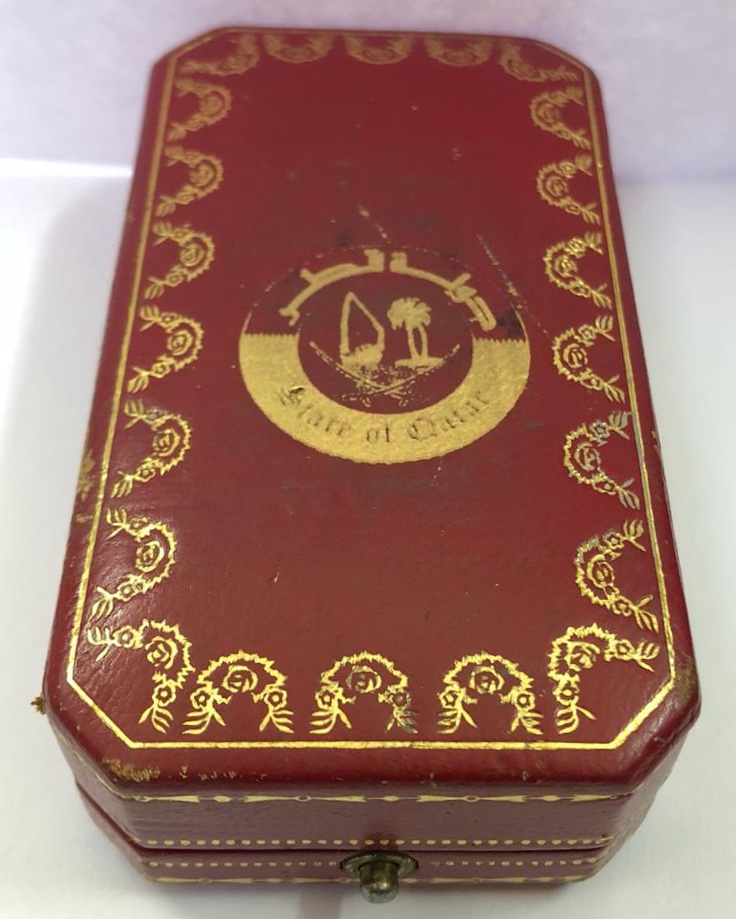 1980 Qatar Doha Municipality Cartier 18k Yellow Gold Plated Cigarette Lighter ولاعة كارتير هدية من بلدية الدوحة قطر سنة ١٩٨٠