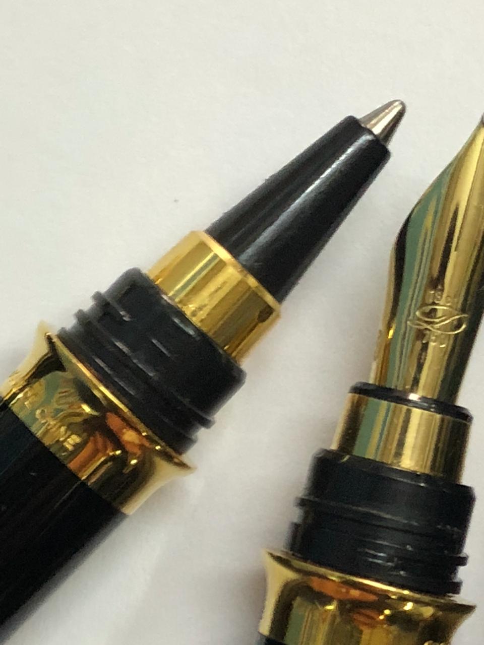 S T Dupont Set Fountain Ballpoint Qatar Special Edition Emir Khalifa Al Thani