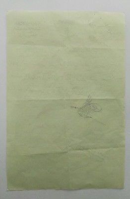 1968 Saudi Arabia Royal Special Affairs Signed by Princess Jamelh Khaled Alsaud