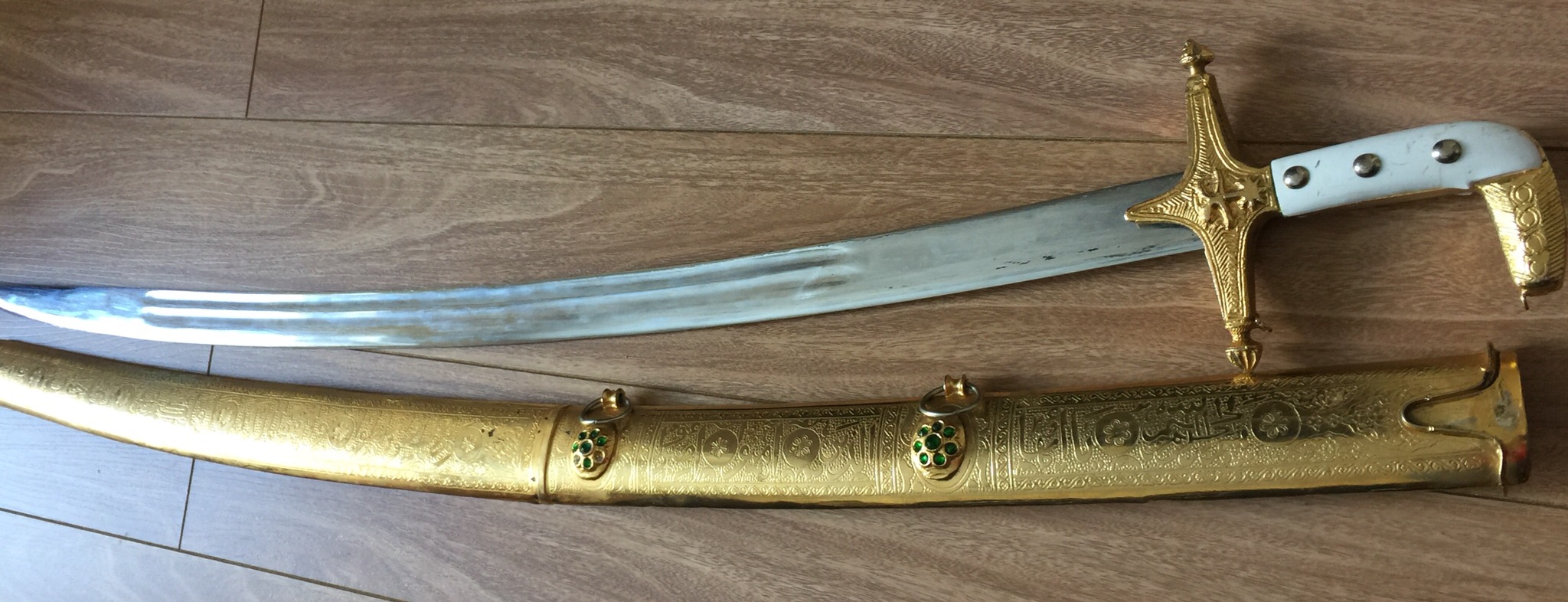 Antique Saudi Arabia Sword Shmshir Saif Official Roayl Presentation Islamic 1900 سيف من المملكة العربية السعودية 