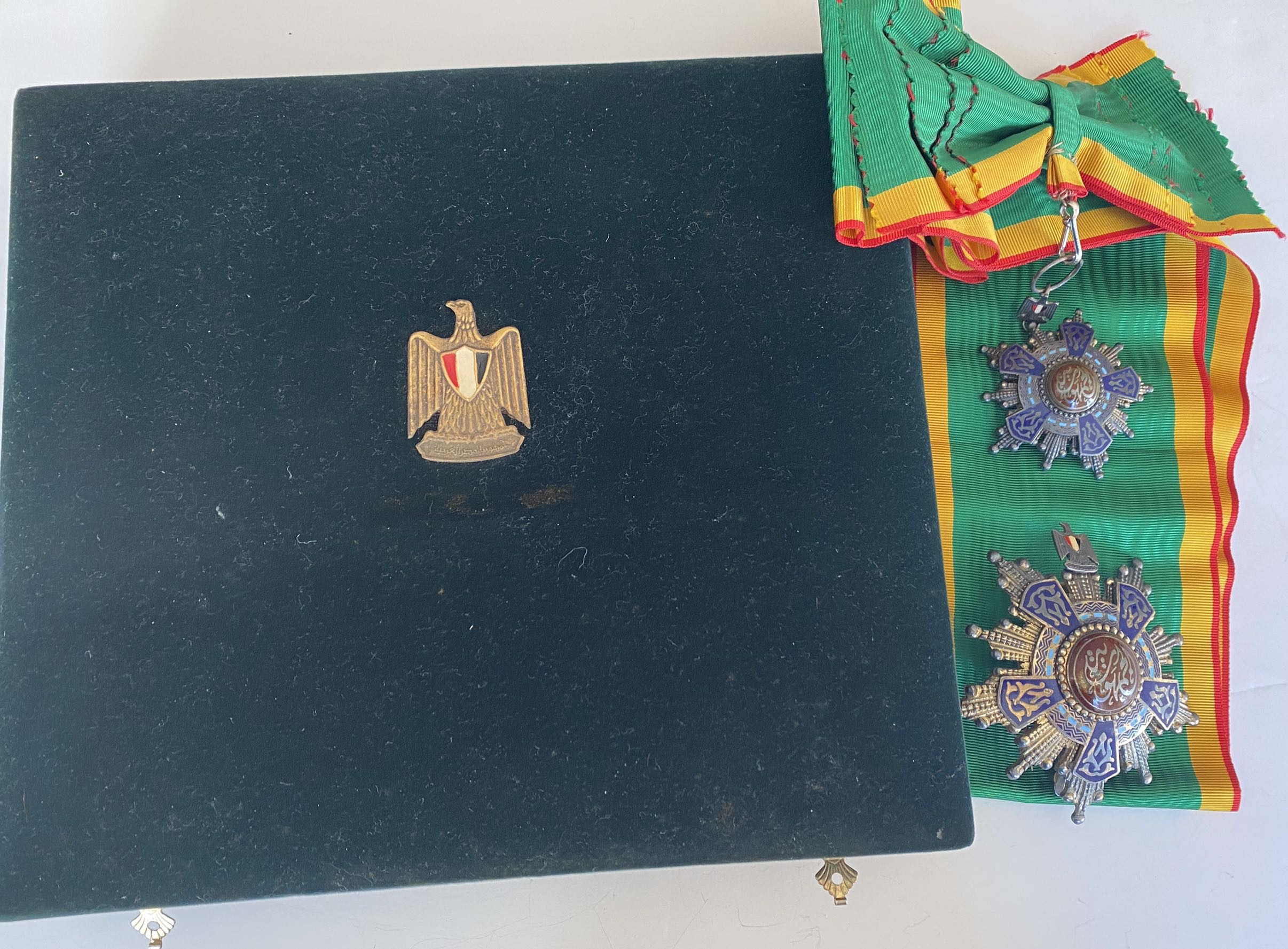 1953 Egypt Order of The Republic Grand Cross 1st Class Sash Badge Medal Nichan