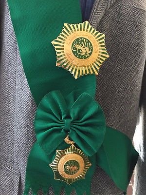 Libya Arab Jamahiriya Order Grand Conqueror Sash Breast Star Badge Medal Qaddafi