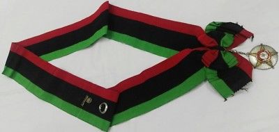 Kingdom of Libya Order of House of Representatives Grand Cross Sash King Idriss