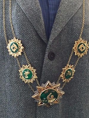 Libya Arab Jamahiriya the Revolution 40 Anniversary Collar Order Medal Qaddafi  وسام نيشان قلادة العيد الاربعين للثورة الجماهيرية العربية الليبيه