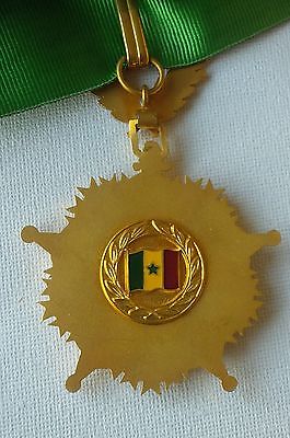 1960 Senegal Order of the Lion Grand Cross Breast Star Neck Chest Badge Medal VF