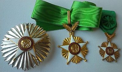 1960 Senegal Order of the Lion Grand Cross Breast Star Neck Chest Badge Medal VF