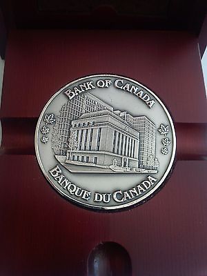 1935 Bank of Canada Commenced Business Commemorative Silver Medal Medallion Rare