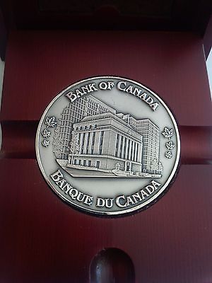 1935 Bank of Canada Commenced Business Commemorative Silver Medal Medallion Rare