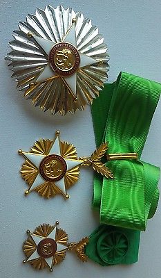 1960 Senegal Order of the Lion Grand Cross Breast Star Neck Chest Badge Medal VF