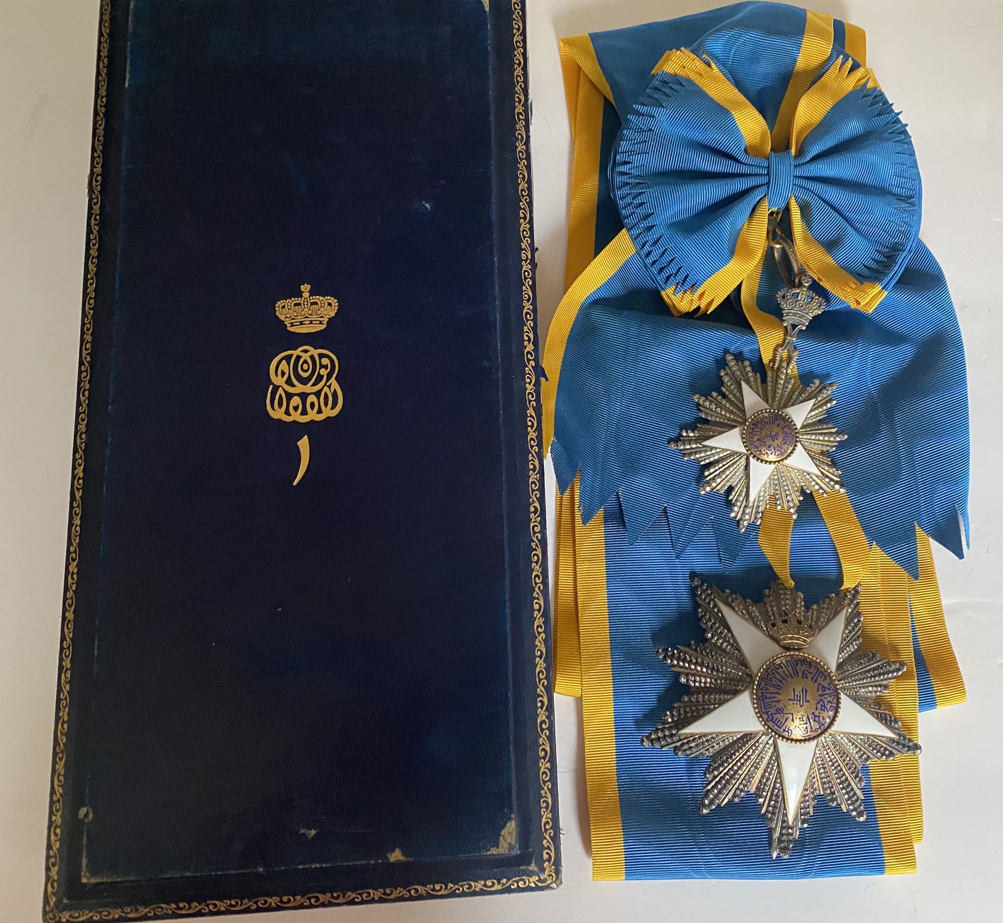 Kingdom of Egypt Order of the Nile Grand Cross Sash (1st Class) Badge Medal Nichan