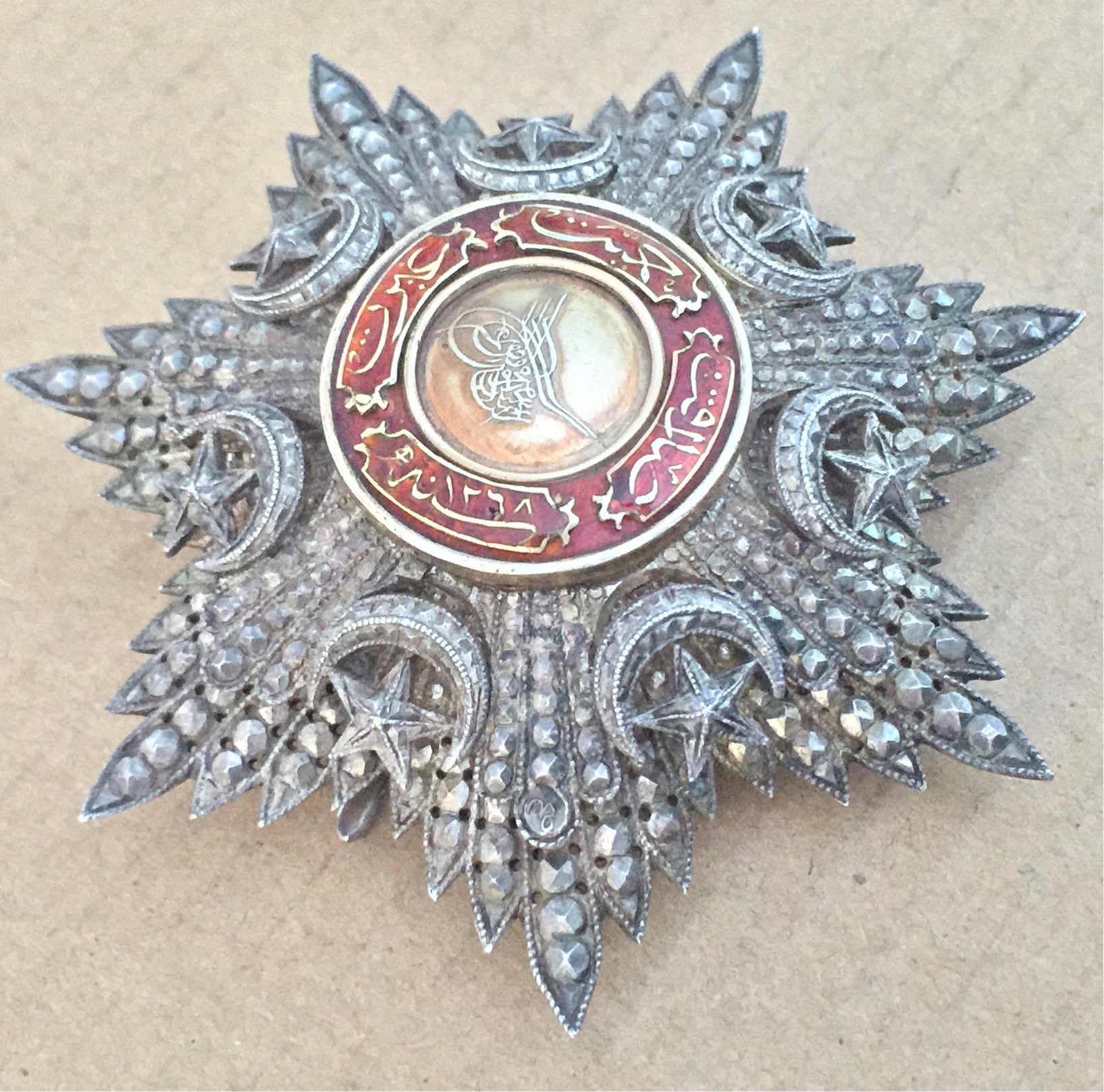 Turkey Ottoman Order of Medjidie Breast Star Grand Cross Badge Medal 84 mm 97 Grams