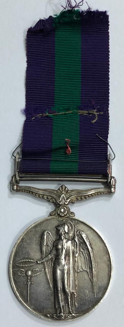 Palestine Clasp TransJordan Frontier Force GSM Medal General Service Medal Britain United Kingdom 