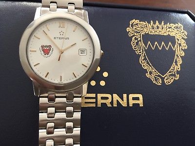 Eterna 1487 Men Watch Special Edition Bahrain Gift Khalifa bin Salman Al Khalifa