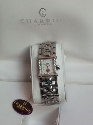 Charriol COLVMBVS INTR 8401 Women Watch Diamond Steel Qatar Gifted by Emir Hamad