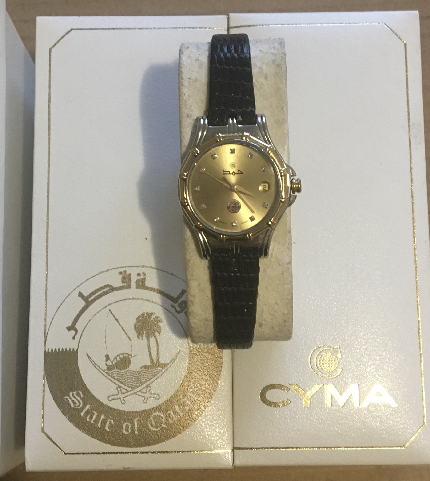 CYMA Gold / S. Steel Ladies Watch Special Edition Emir Hamad Al-Thani of Qatar