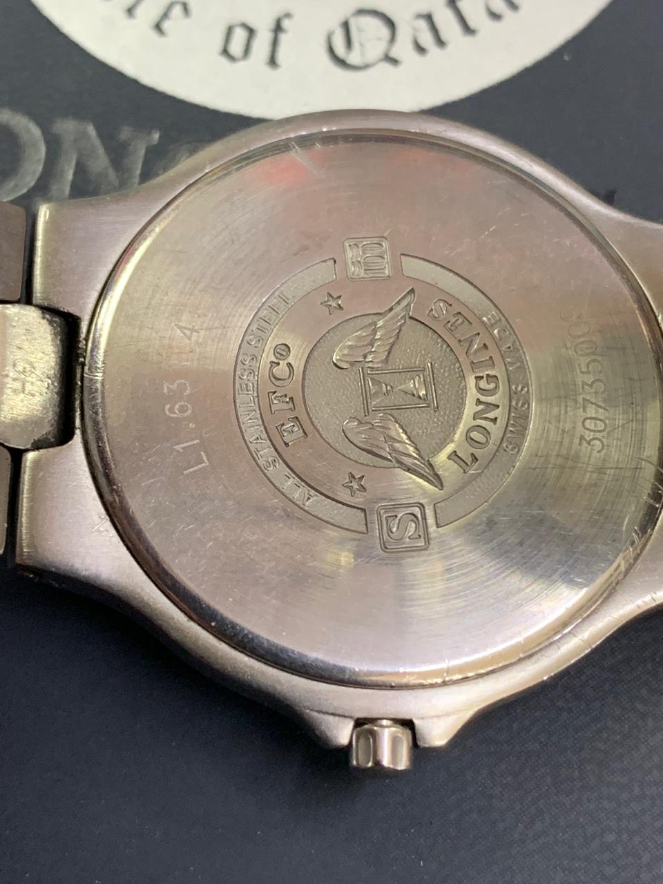 Longines Quartz L156.2 Men’s Watch Royal Court of Qatar Gifted by Emir Hamad ساعة لونجينز هدية من امير قطر حمد بن جاسم ال ثاني