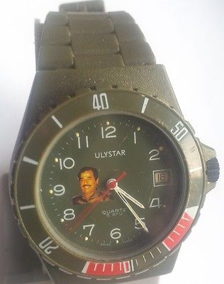 Vintage Ulystar Quartz Swiss Men’s Watch Gift Saddam Hussein Iraq Military