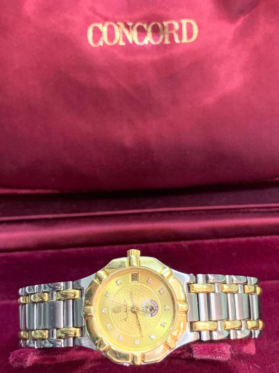 Concord Saratoga Diamonds Gold S Steel Women’s Watch Qatar Court Emir Khalifa