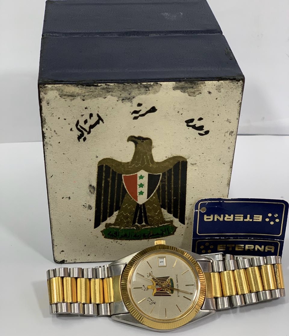 Eterna Matic KonTiki Automatic Men Watch Iraq Ministry of Defence Saddam Boxed