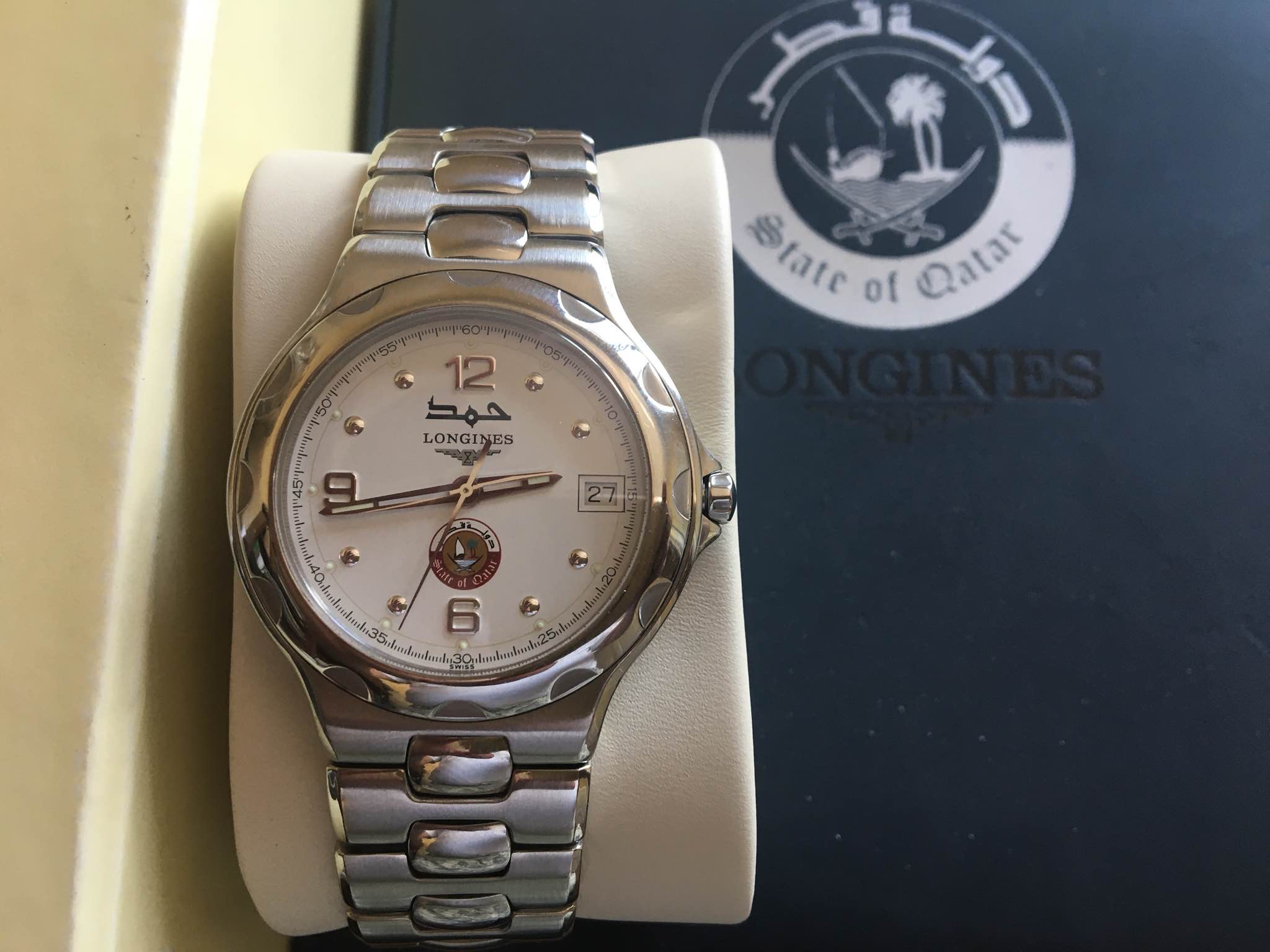 Longines Conques Quartz Men’s Watch Special Edition Emir Hamad Al-Thani of Qatar
