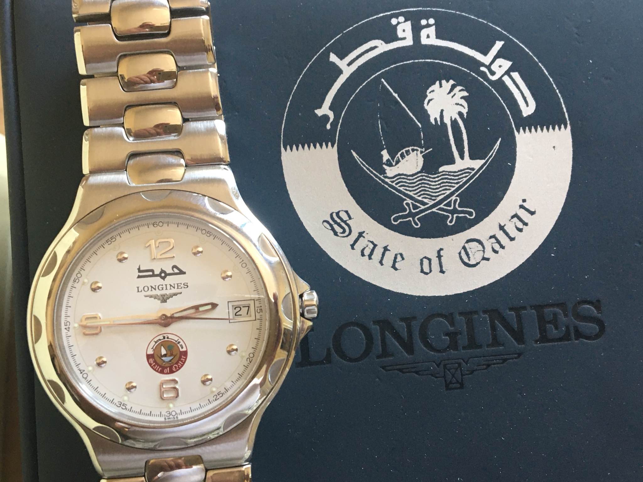 Longines Conques Quartz Men’s Watch Special Edition Emir Hamad Al-Thani of Qatar