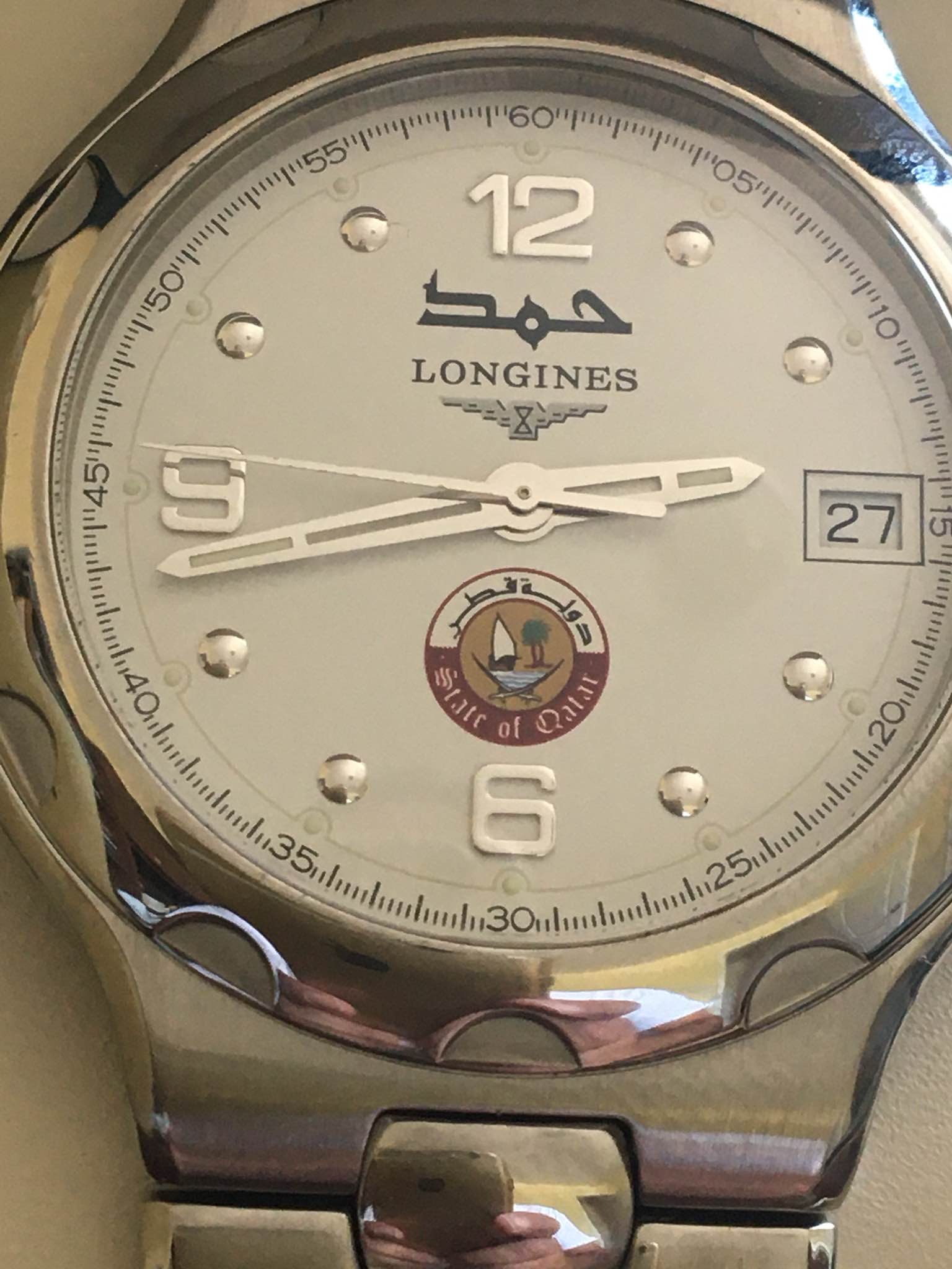 Longines Conques Quartz Men’s Watch Special Edition Emir Hamad Al-Thani of Qatar