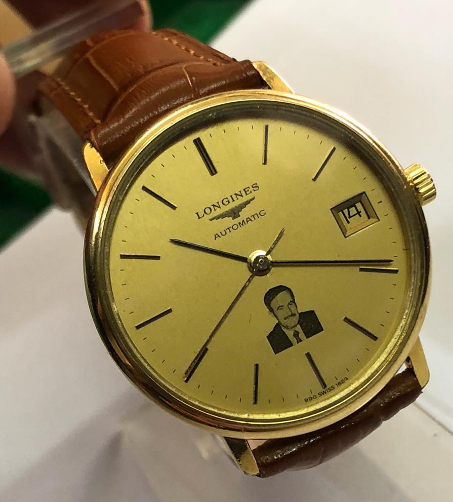 Longines Automatic Men’s Watch Gift from Syrian President Hafez Al Assad ساعة لونجينز اتوماتيك هدية من الريس السوري حافظ الاسد