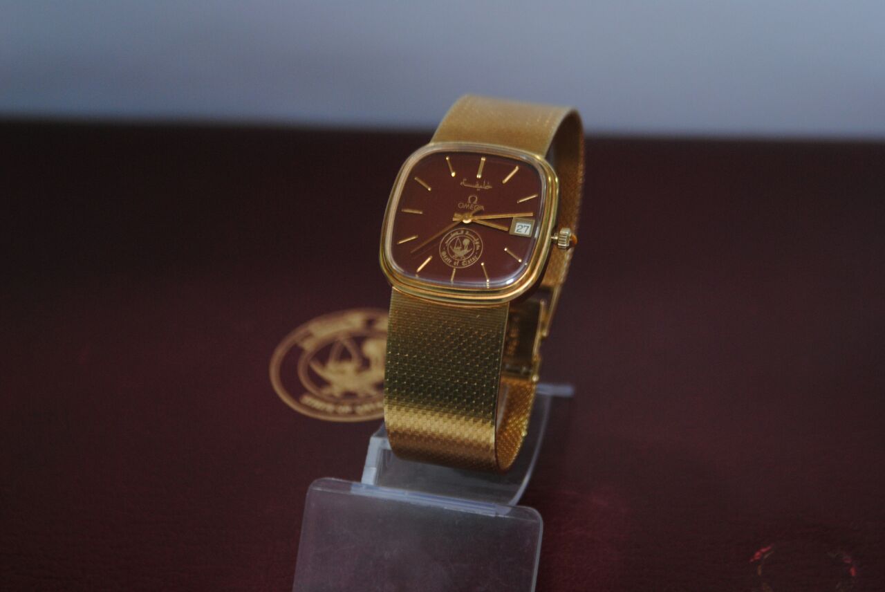 Vintage Omega Seamaster Automatic 1010 Gold Men Watch Qatar Gifted Emir Khalifa