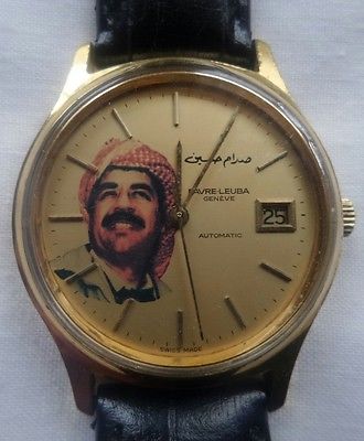 Favre Leuba Geneve Automatic 5603 51 Watch Presidential Gift Saddam Hussein Iraq