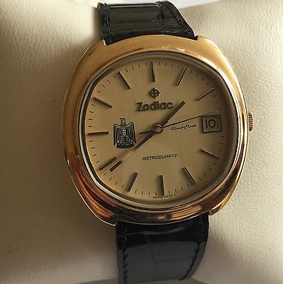 Vintage Zodiac 119 Astroquartz Iraq Saddam Hussein Special Edition Watch