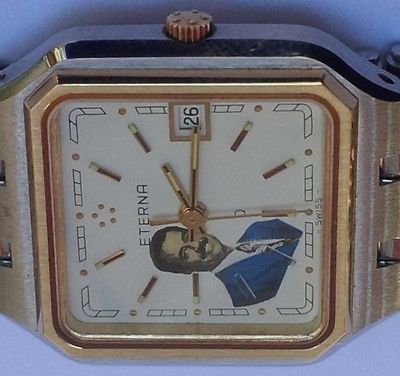 Eterna Quartz Iraq Saddam Hussein Swiss Women's Watch Iran War White Dial