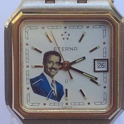 Eterna Quartz Iraq Saddam Hussein Swiss Women's Watch Iran War White Dial