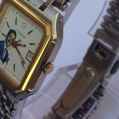 Eterna Quartz Iraq Saddam Hussein Swiss Women's Watch Iran War White Dial